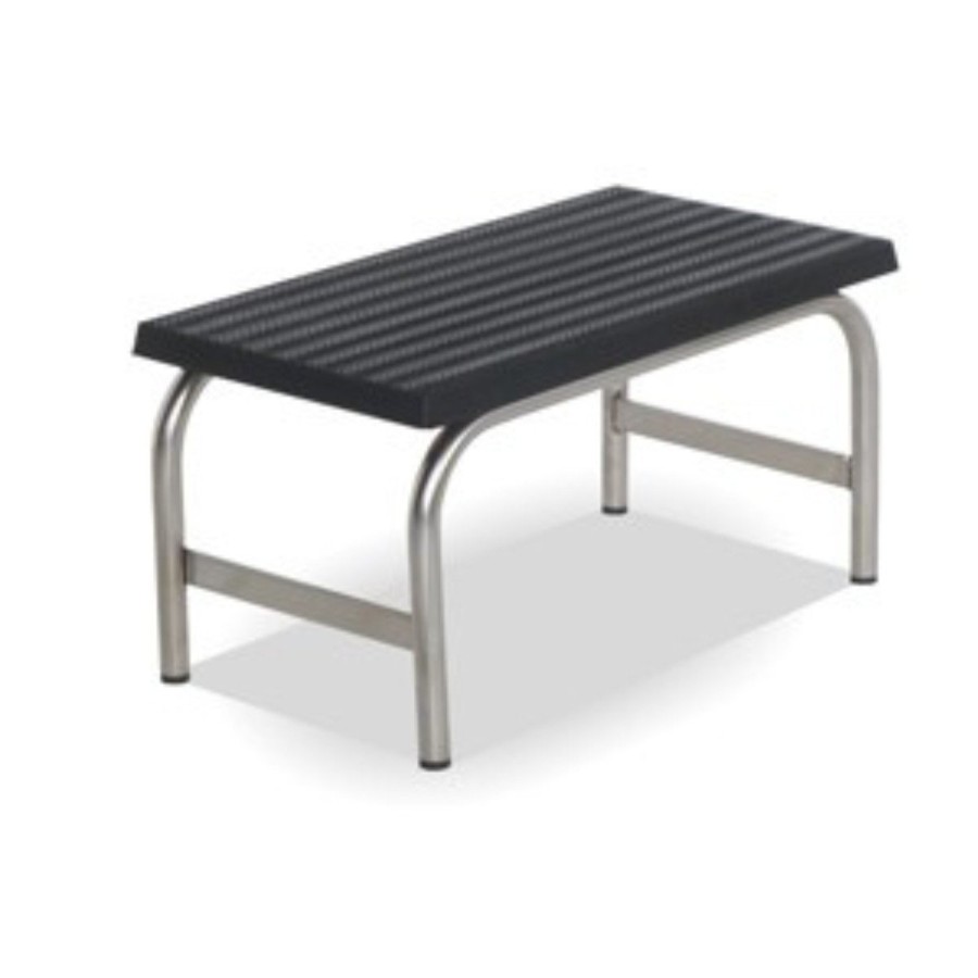 Banqueta 1 tramo cromada. Mobiliario clínico.