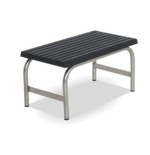 Banqueta 1 tramo cromada. Mobiliario clínico.