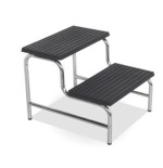 Banqueta 2 tramos cromada