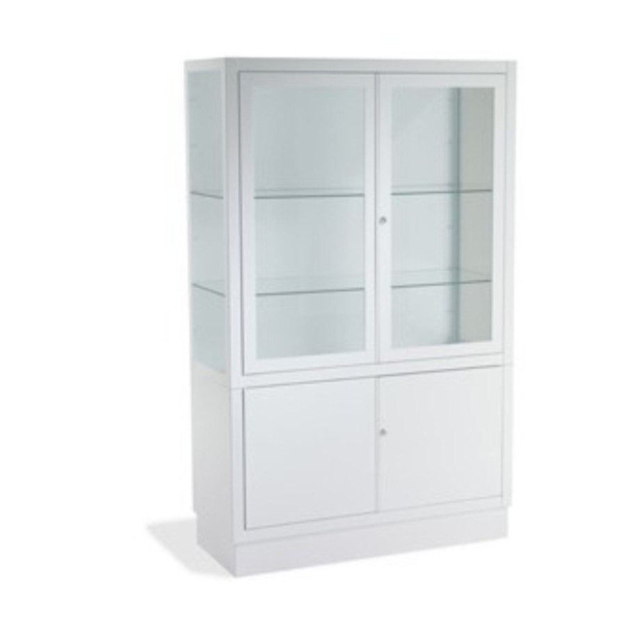 Vitrina pie blanca grande 100 x 40 x 160 cm. Ver variantes. Disponible en Sivemedical