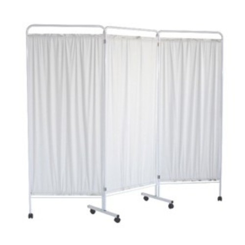 Biombo 3 cuerpos blancos de acero pintado