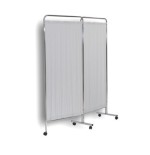 Biombo 2 cuerpos acero inoxidable.