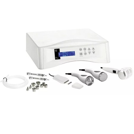 Multiequipo 4 en 1. Microdermoabrasión, ultrasonido, martillo de frio y calor y espátula de exfoliación.