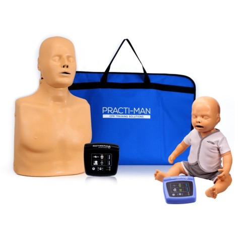 Simulador RCP electrónico adulto/niño c/bolsa tte