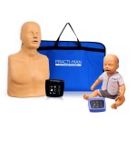 Simulador RCP electrónico adulto/niño c/bolsa tte