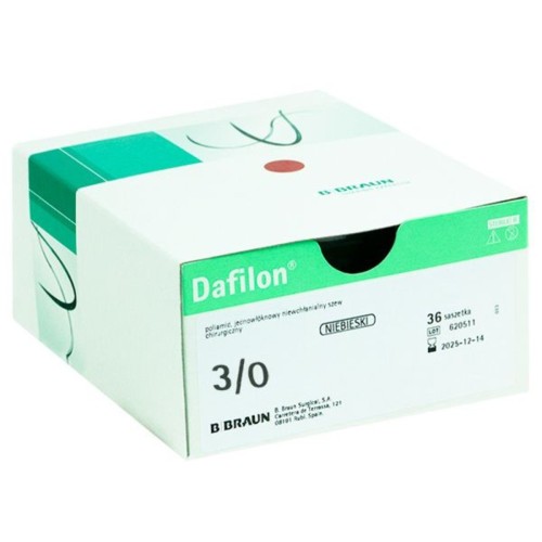 Sutura DAFILON incolora 3/0 (2) DSMP19 45cm C/36 uds.