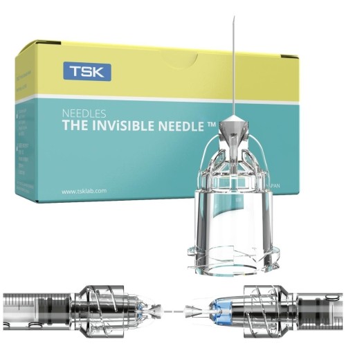 Aguja invisible TSK 34G 0,2 x 9mm.