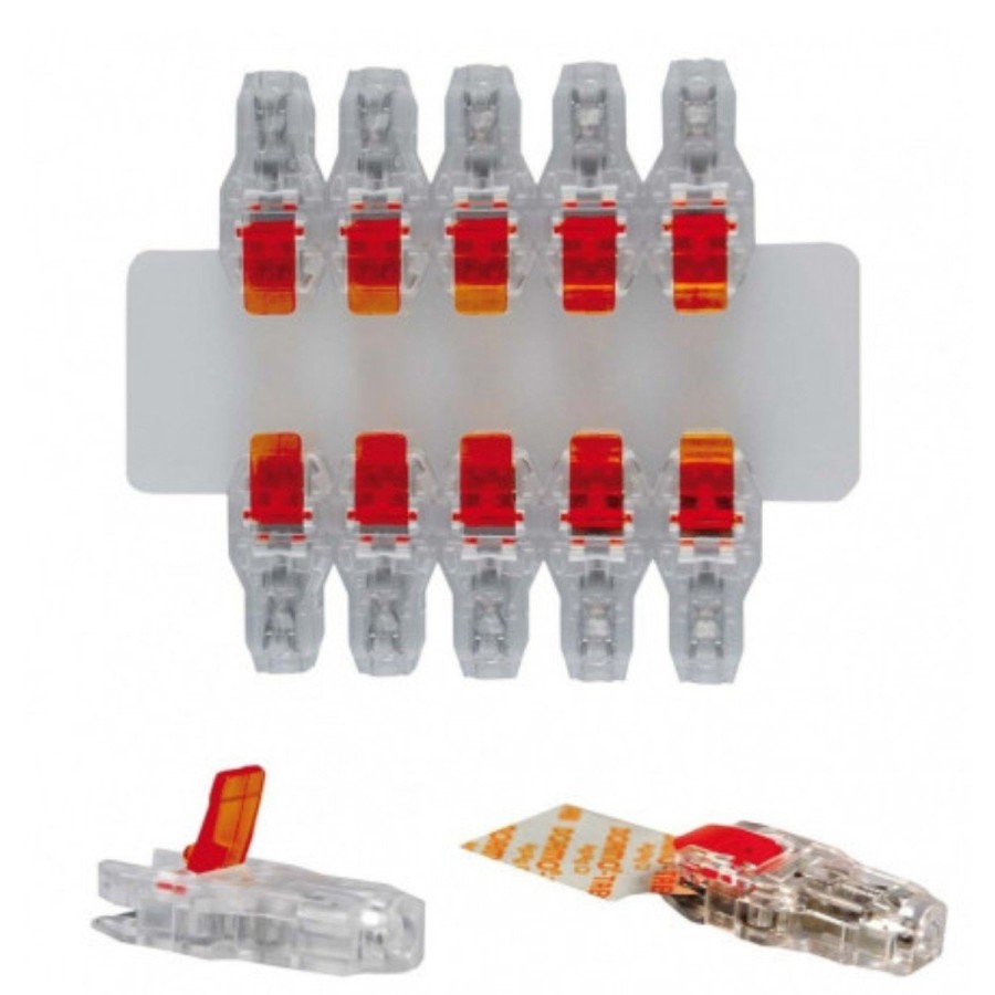 Adaptador multif. electrodos de corchete o tipo TAB con conexión hembra 3-4mm. Pack 10 uds