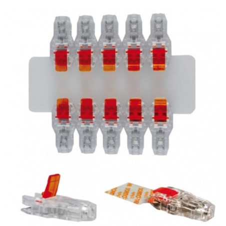 Adaptador multif. electrodos de corchete o tipo TAB con conexión hembra 3-4mm. Pack 10 uds