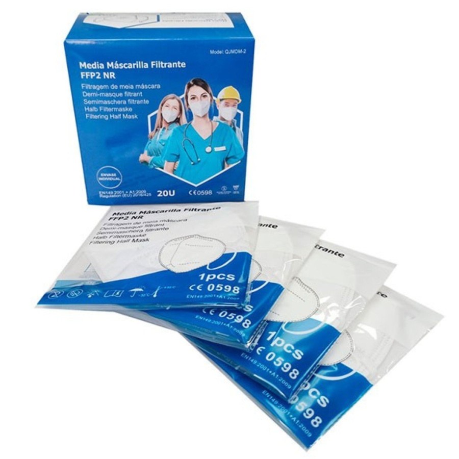 Mascarilla FFP2 Blanca 20Ud