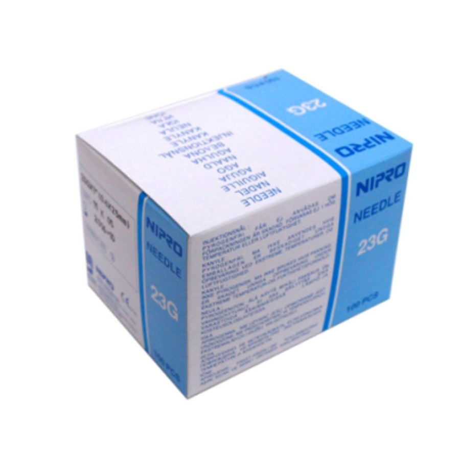 Aguja Nipro 23G 0.6mm x 25mm 1 C/100u