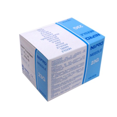 Aguja Nipro 23G 0.6mm x 25mm 1 C/100u