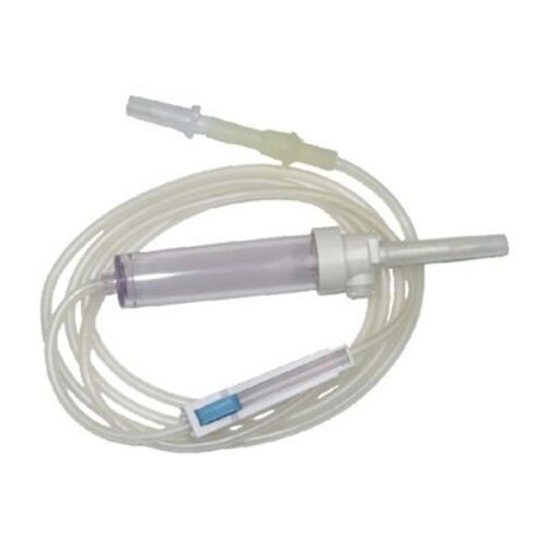 Equipo de infusión de suero I.V. por gravedad, toma de aire y filtro. 1 ud.