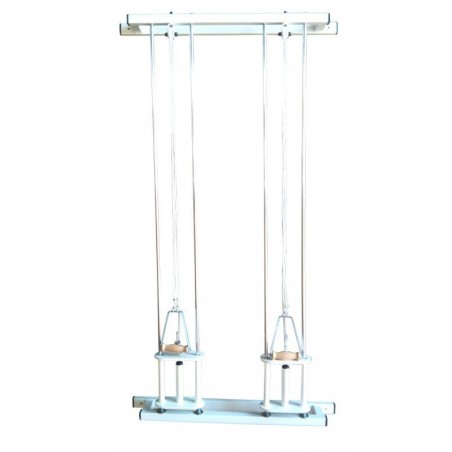 Juego de poleas dobles de pared.