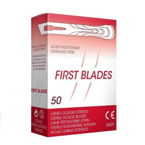 Gubias Estériles First Blades nº2. Caja 50 uds.