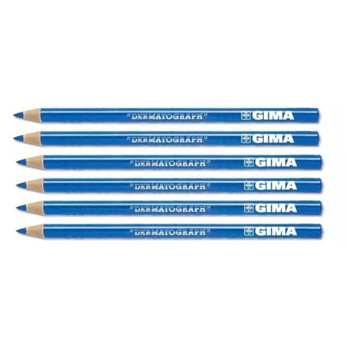 Lápiz dermográfico azul. C/6 uds.