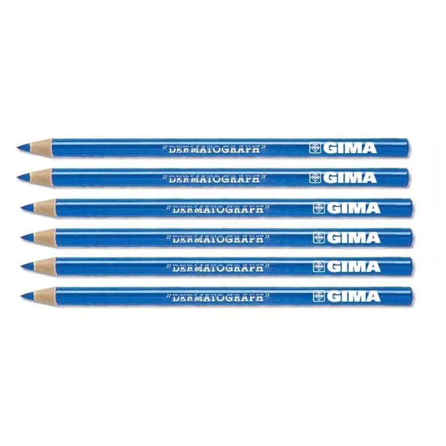 Lápiz dermográfico azul. C/6 uds.