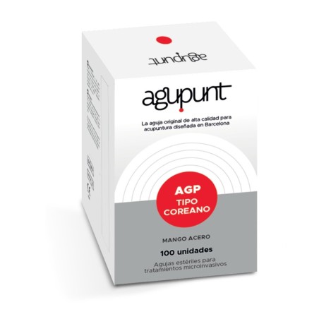 Aguja acupuntura AGP PREMIUM sin guía. 0,25x 13mm. 100