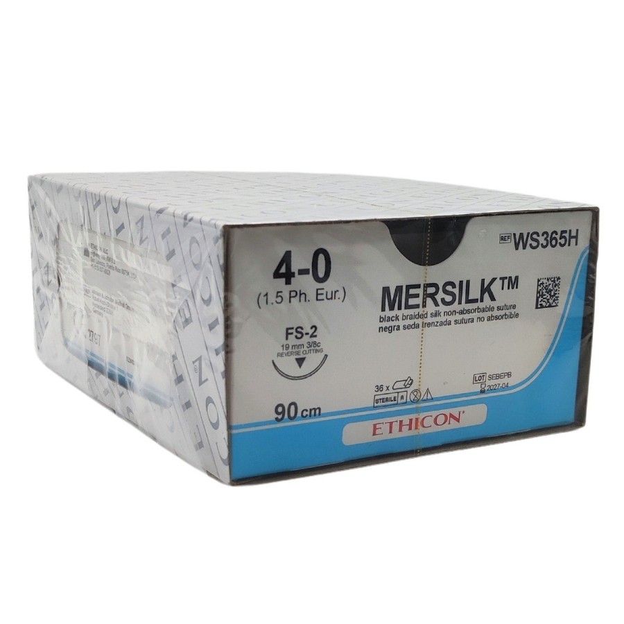 Sutura Ethicon MERSILK seda negra 2/0 100cm C/12