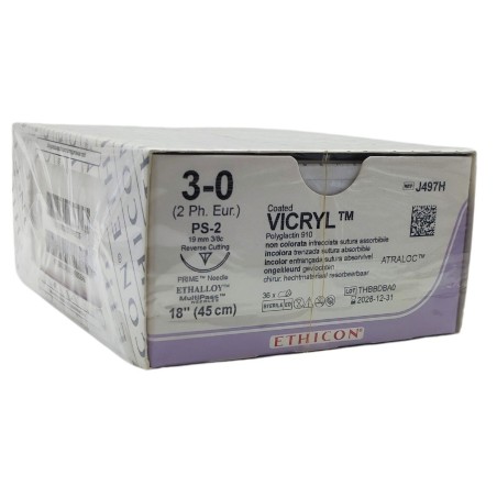 Sutura Ethicon VICRYL incolora 3/0 45cm C/36.