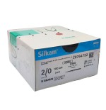 SILKAM BLACK 2/0 GS60 triangular 100cm  C/36u