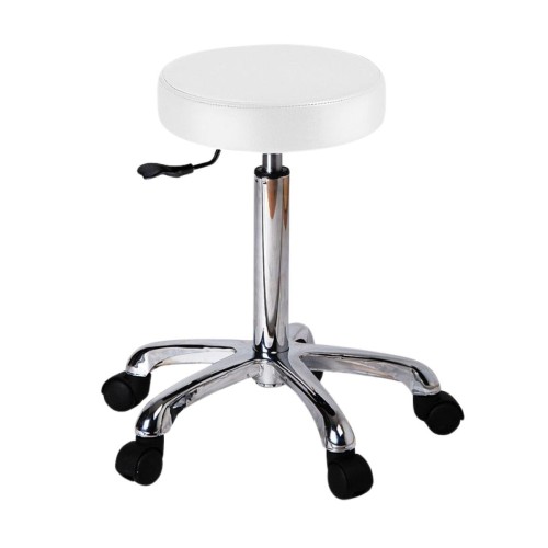 Taburete redondo blanco FAST.