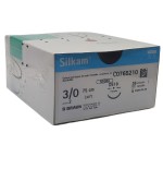 Sutura Silkam® Black 3/0 DS19 3/8 75 cm