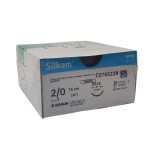 Sutura Silkam Black 2/0 DS19 3/8 75 cm DDP 36 u.