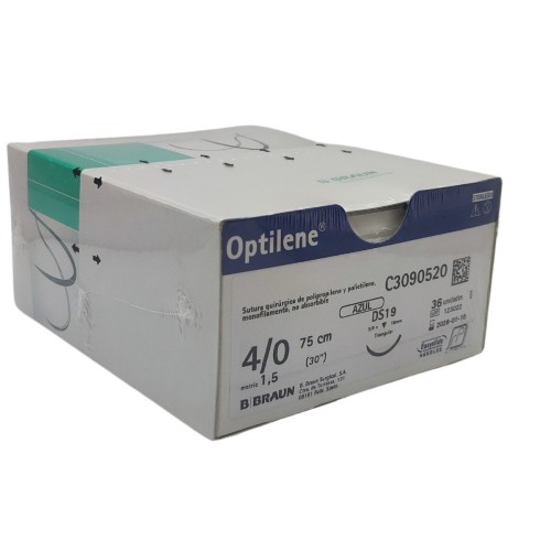Sutura Optilene 4/0 (2) 75CM DS19 (M) RCP - 36 ud