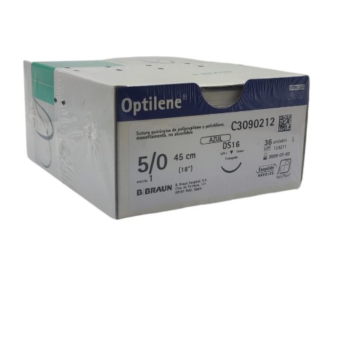 Sutura Optilene 5/0 (1) 45 cm DS16 (M) RCP.
