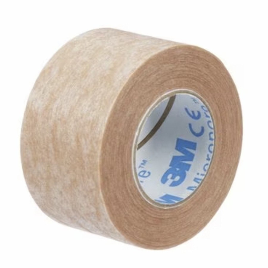 Esparadrapo papel MICROPORE carne marca 3M.  2,50x9,1m