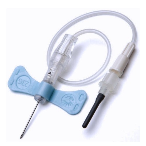 Palomilla de seguridad NIPRO con adaptador Luer 23g x 3/4" 50u.