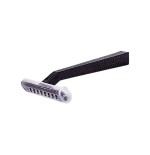 Rasuradora no estéril azul y verde, 1 hoja con peine 100 u.