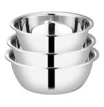 Cubetas redondas de acero inoxidable. Ver medidas.