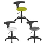 Taburete Ergo, con rotación de respaldo de 360º