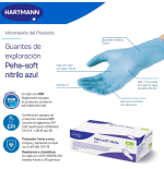 Guante Nitrilo Azul PEHA-SOFT 3,5g c/150 uds