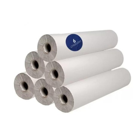 Papel Camilla ECONÓMICO 1 Capa sin precorte. 6 rollos de 80 M.