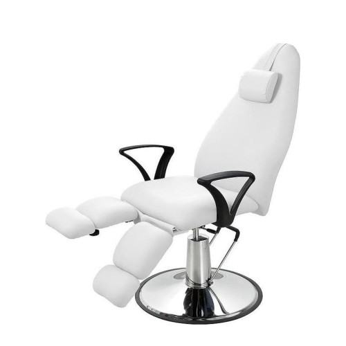 Camilla hidráulica de estética SOL color blanco