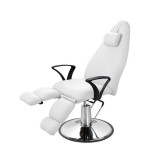 Camilla hidráulica de estética SOL color blanco