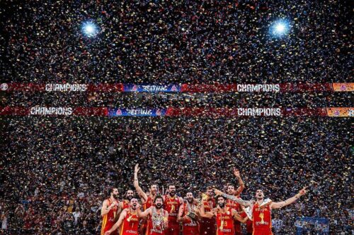 Celebración selección española campeona EuroBasket fotografía Sonia Cañada